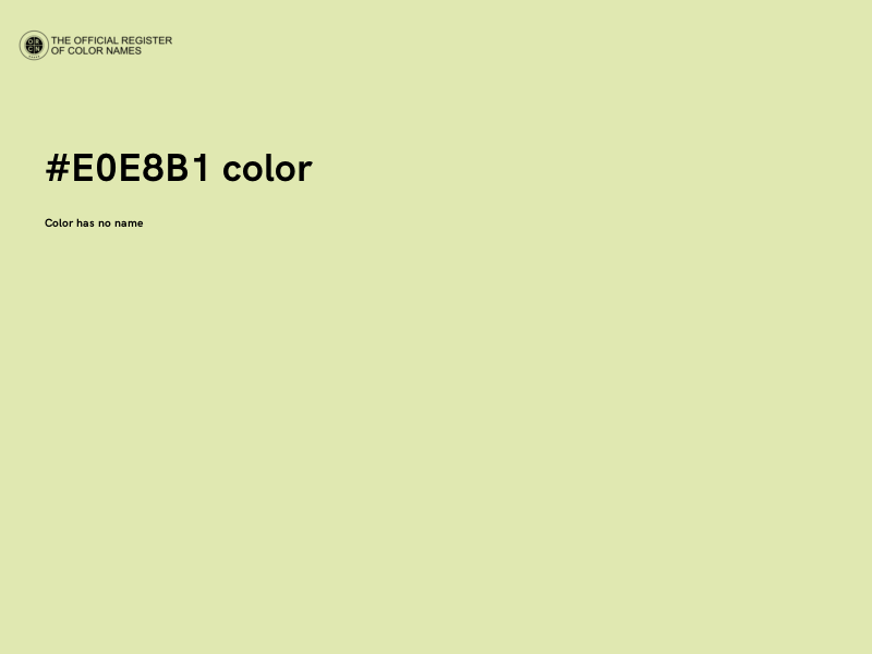 #E0E8B1 color image