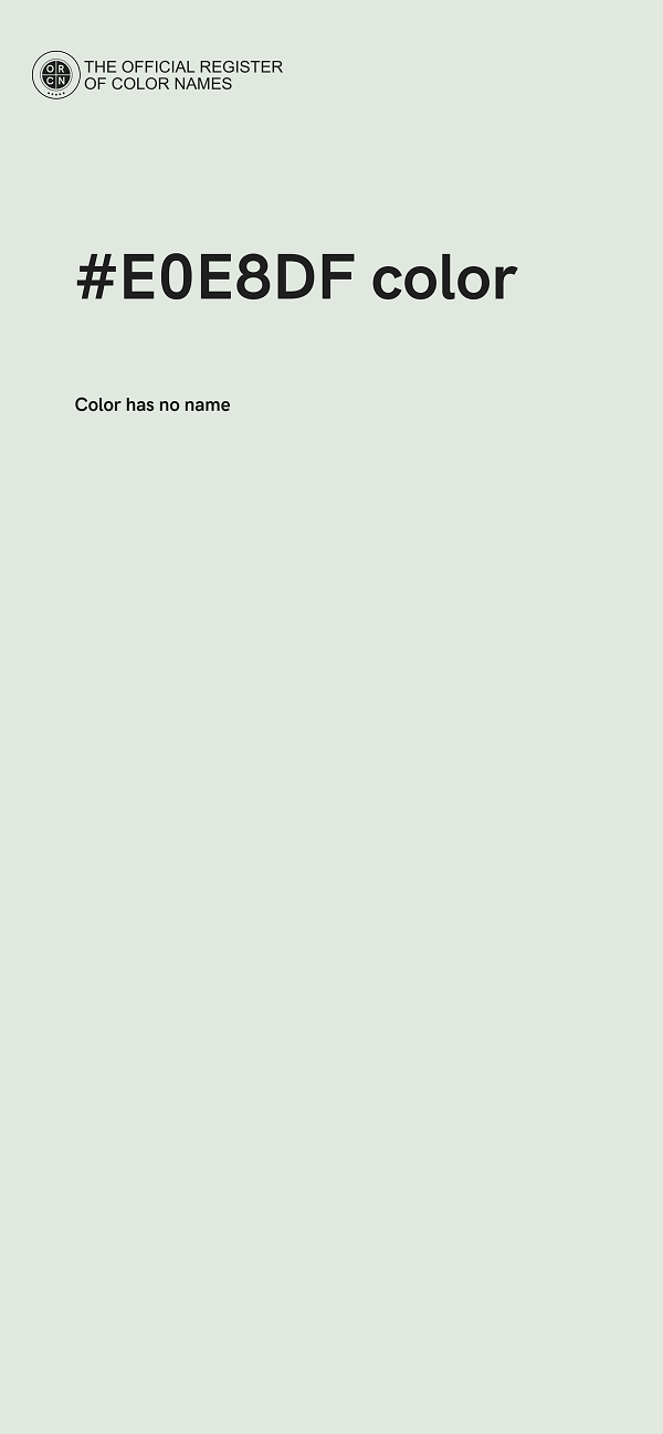 #E0E8DF color image