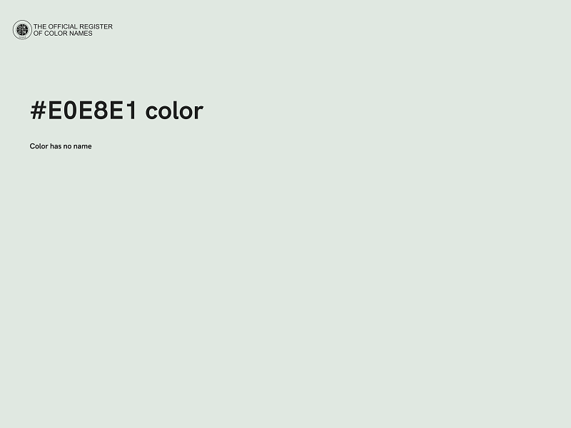 #E0E8E1 color image