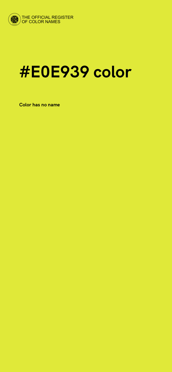 #E0E939 color image