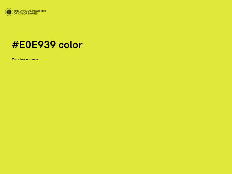 #E0E939 color image
