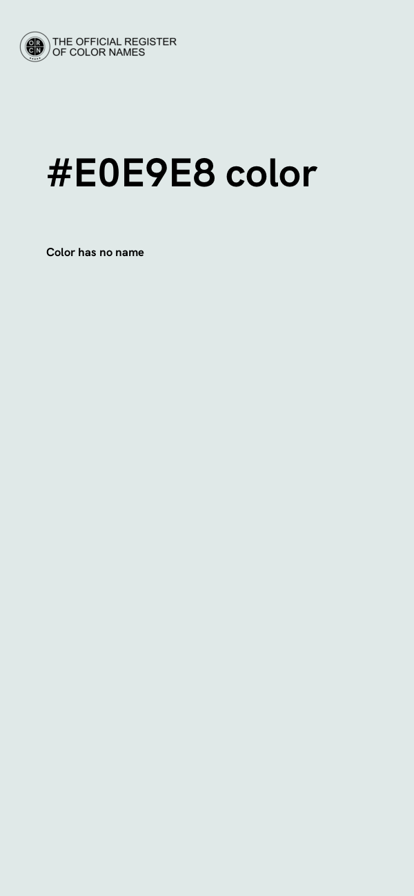 #E0E9E8 color image