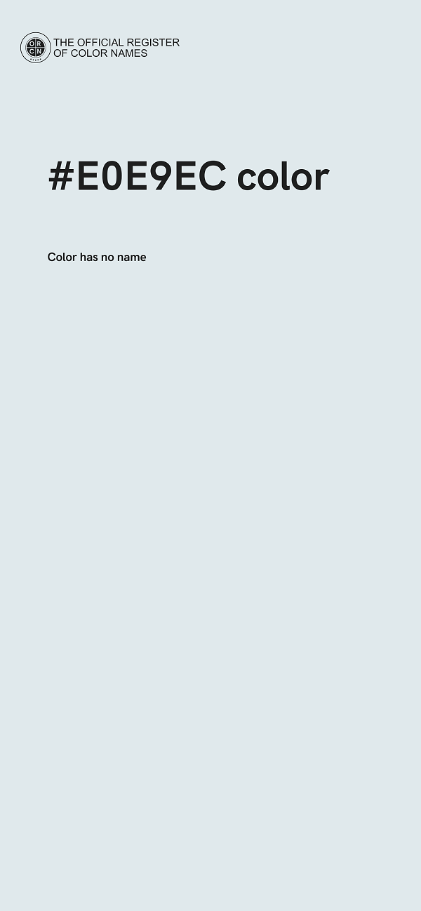 #E0E9EC color image