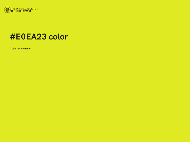 #E0EA23 color image