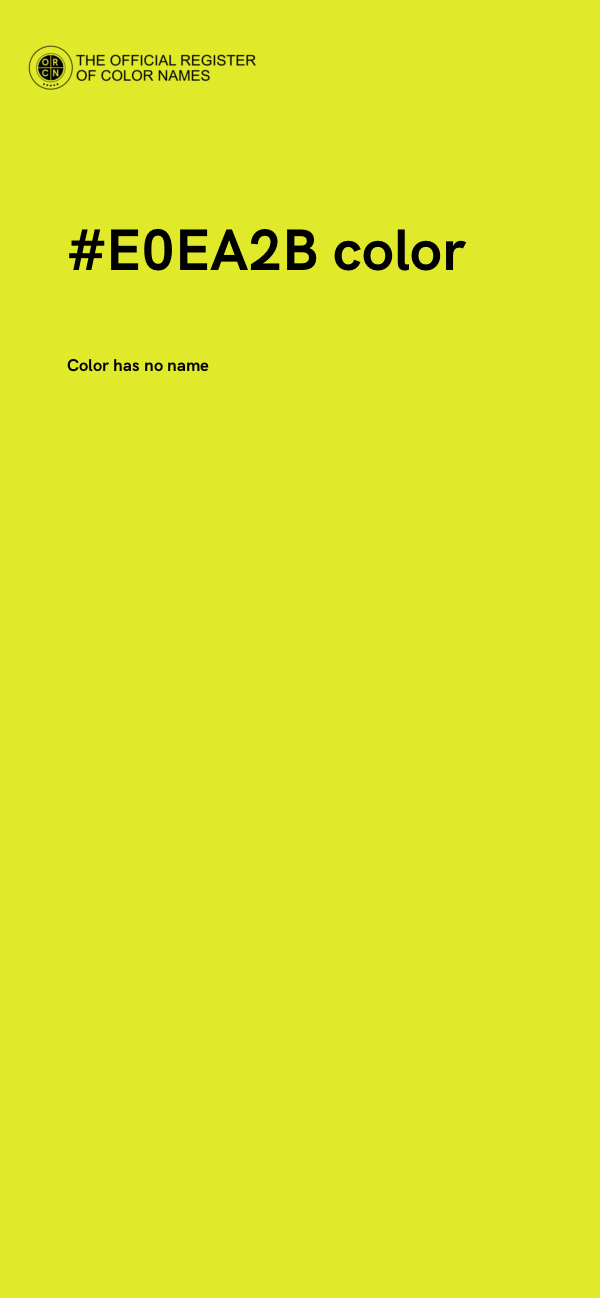 #E0EA2B color image
