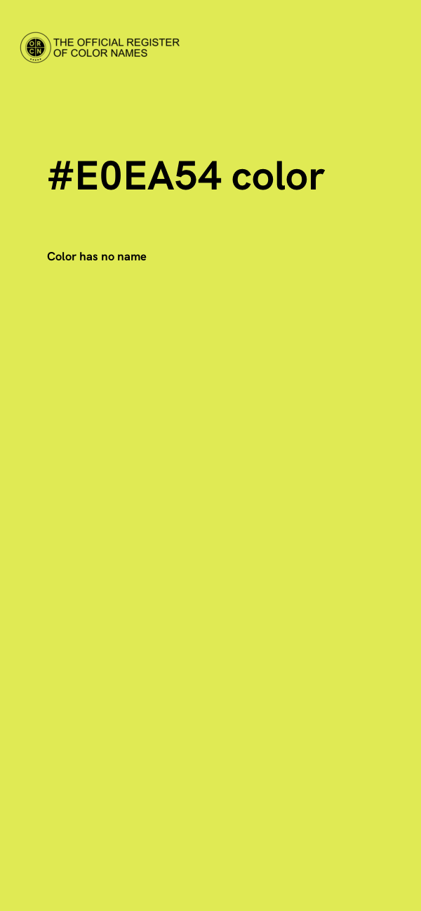 #E0EA54 color image