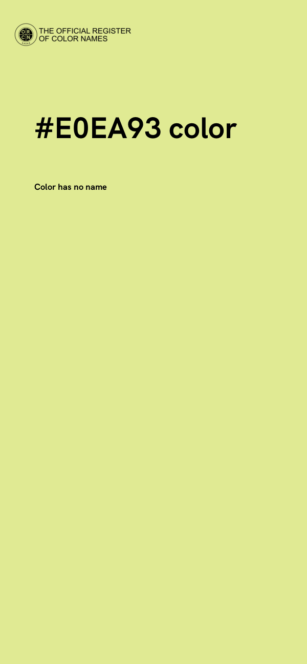 #E0EA93 color image
