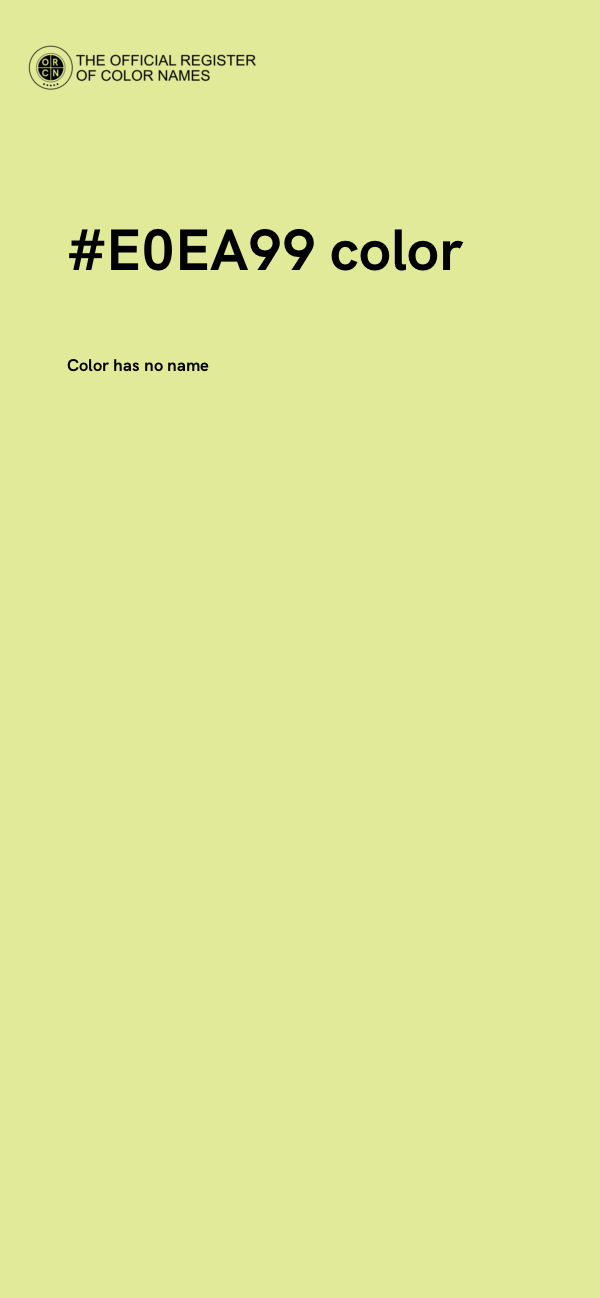 #E0EA99 color image
