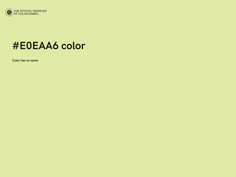 #E0EAA6 color image