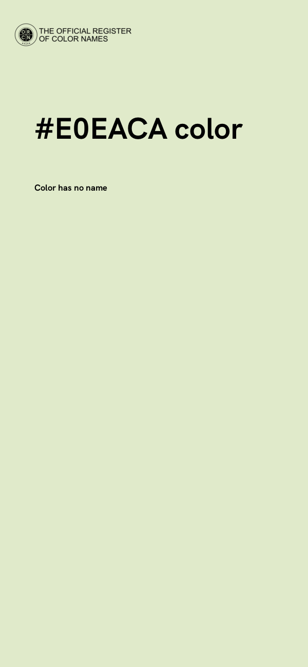 #E0EACA color image