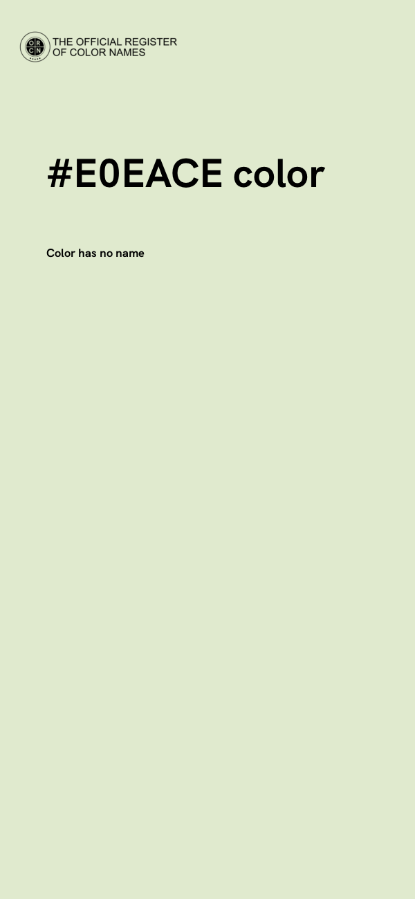 #E0EACE color image