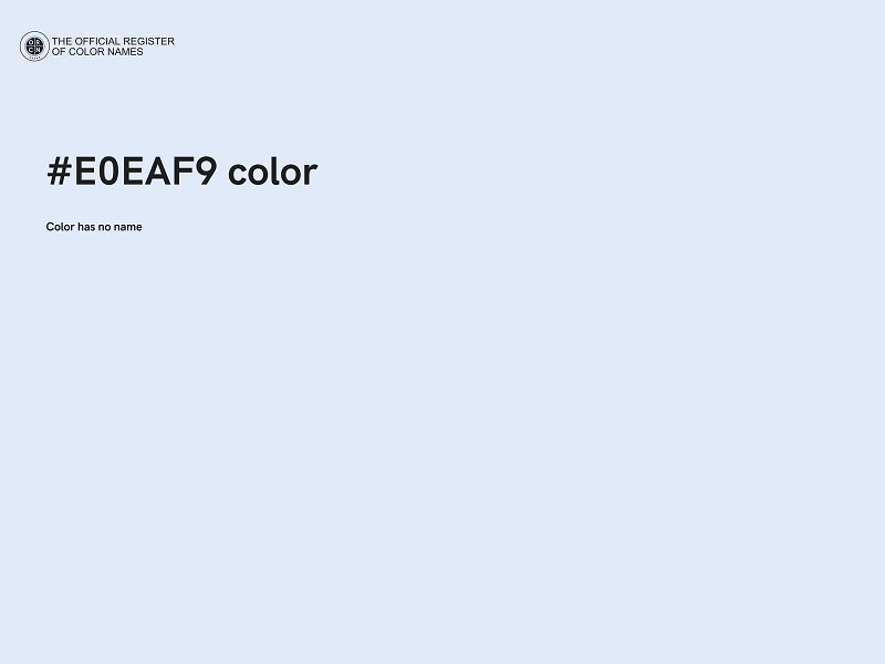 #E0EAF9 color image
