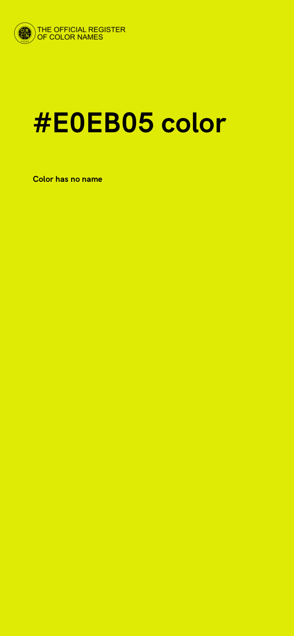 #E0EB05 color image