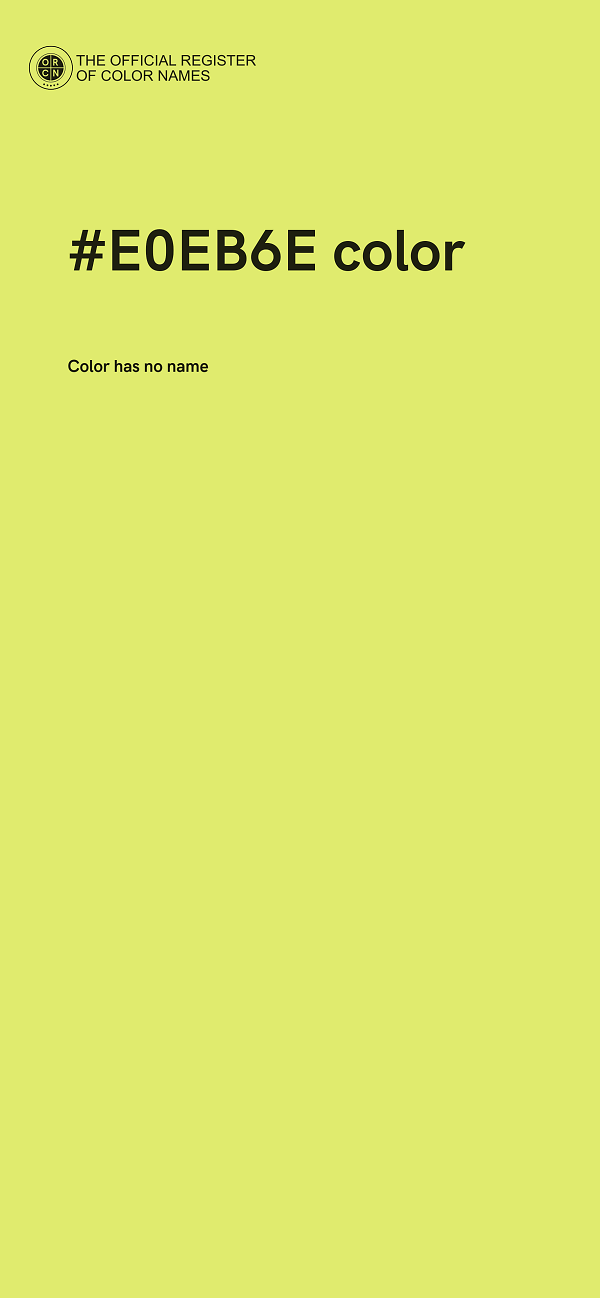 #E0EB6E color image