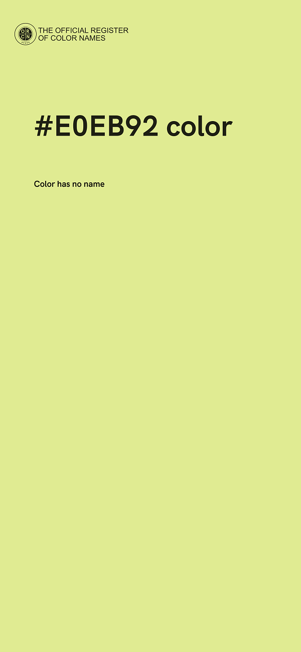 #E0EB92 color image