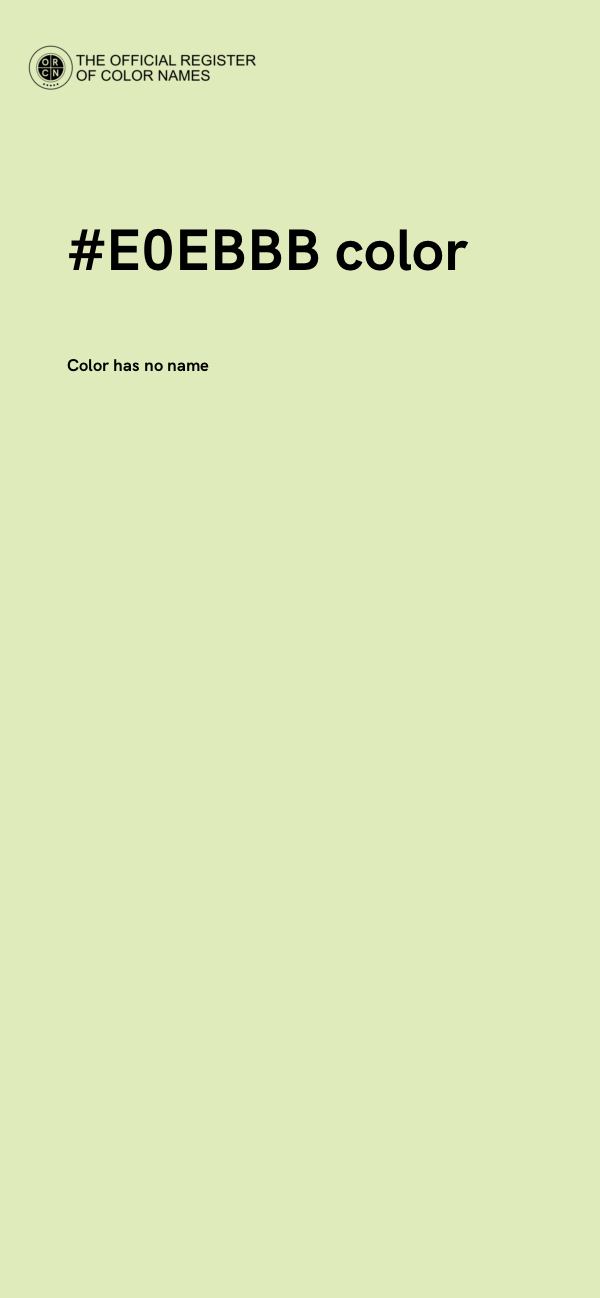 #E0EBBB color image