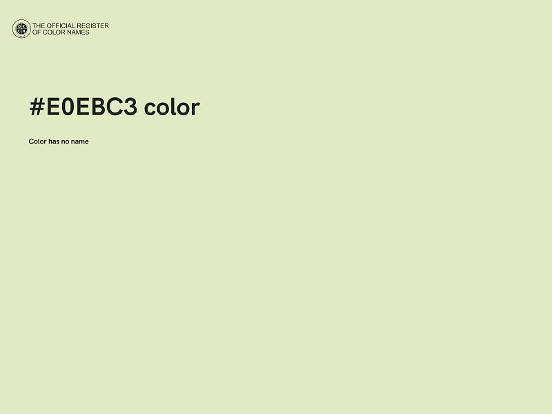 #E0EBC3 color image