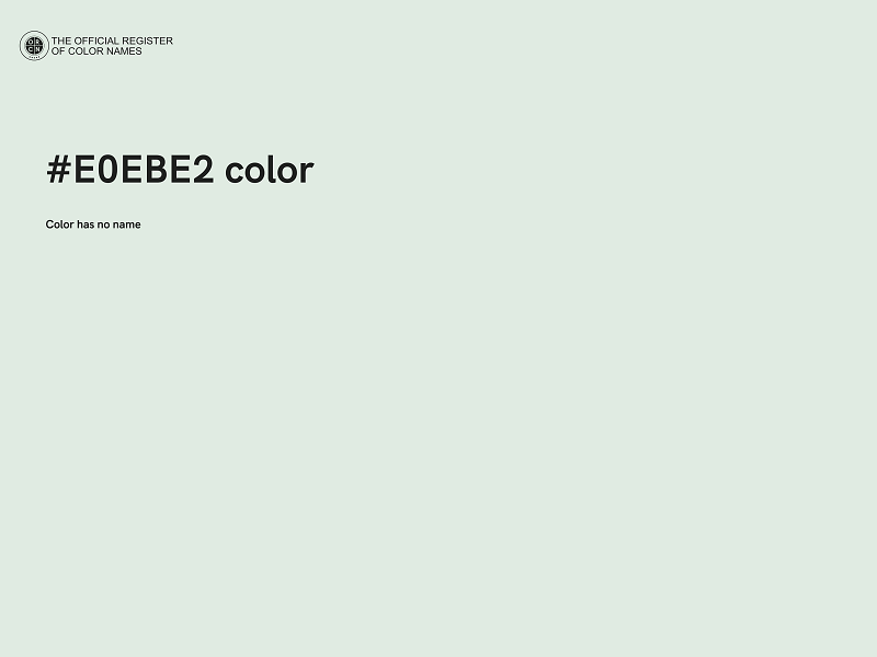 #E0EBE2 color image