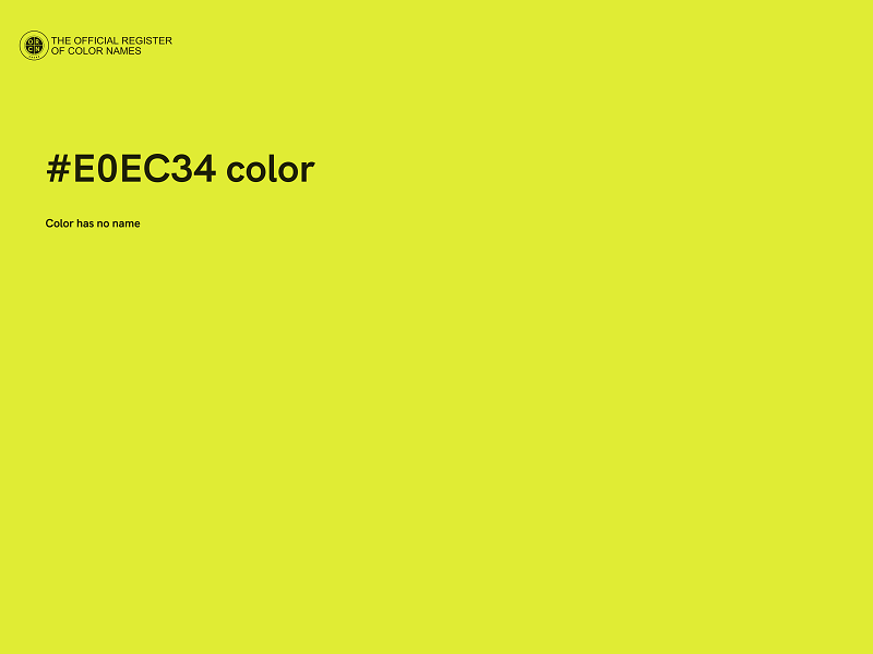 #E0EC34 color image