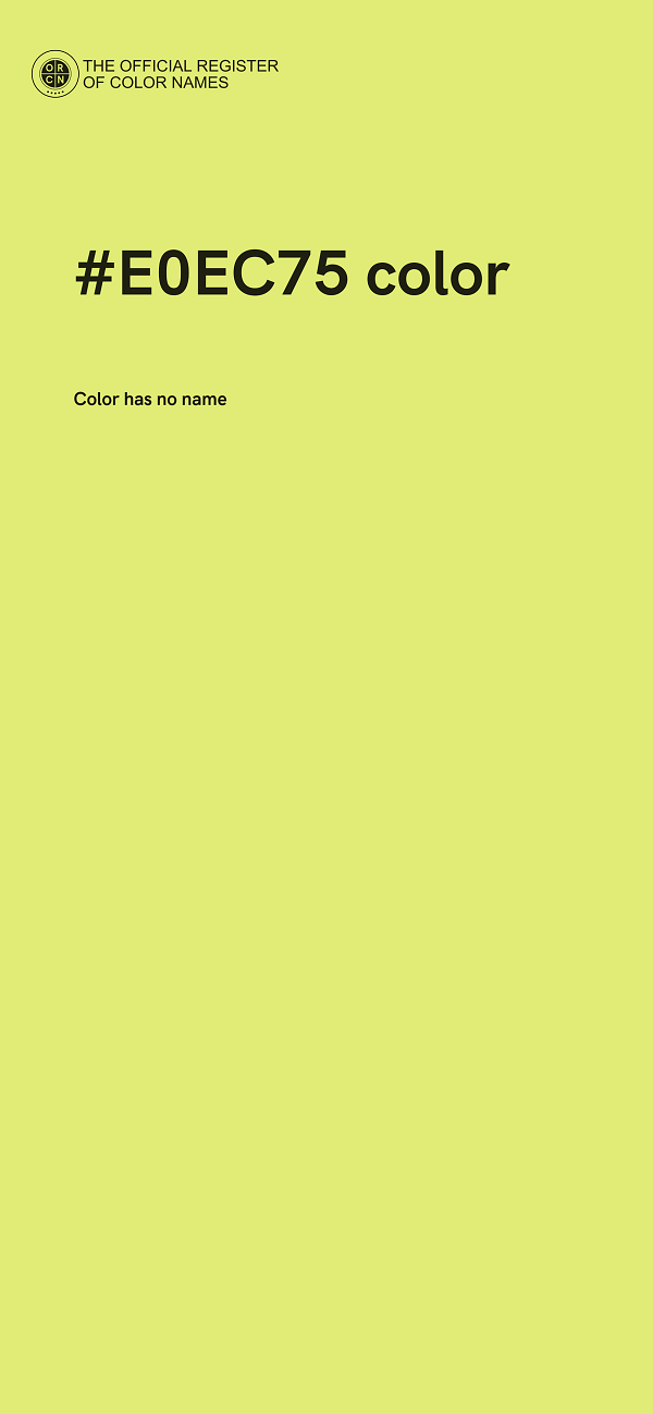 #E0EC75 color image