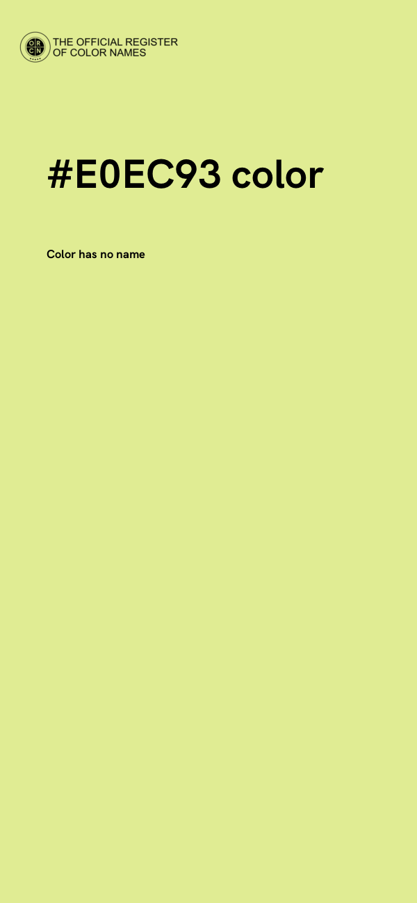 #E0EC93 color image