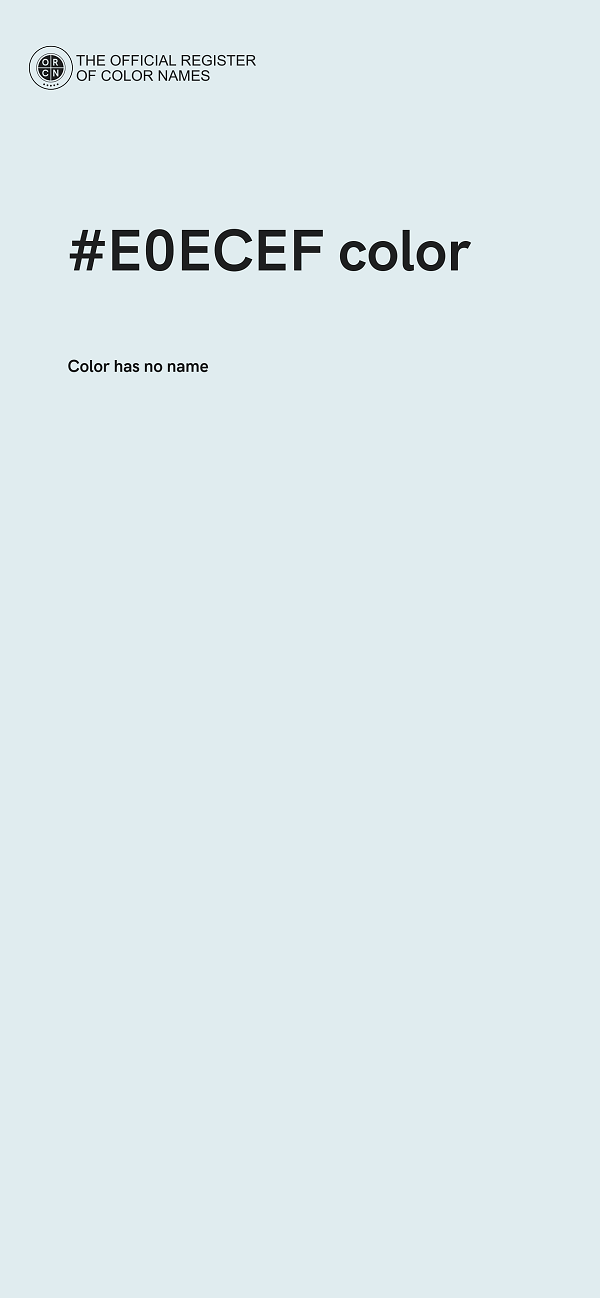 #E0ECEF color image