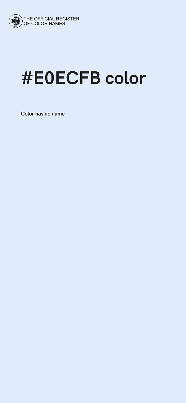 #E0ECFB color image