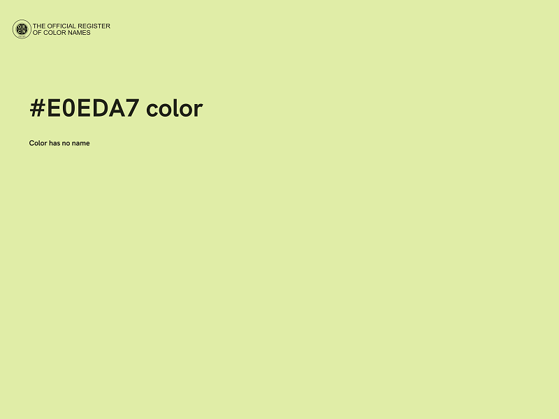 #E0EDA7 color image