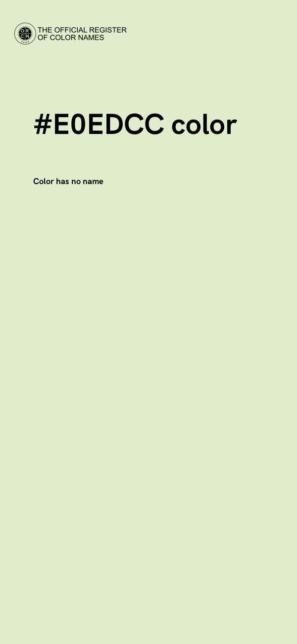 #E0EDCC color image