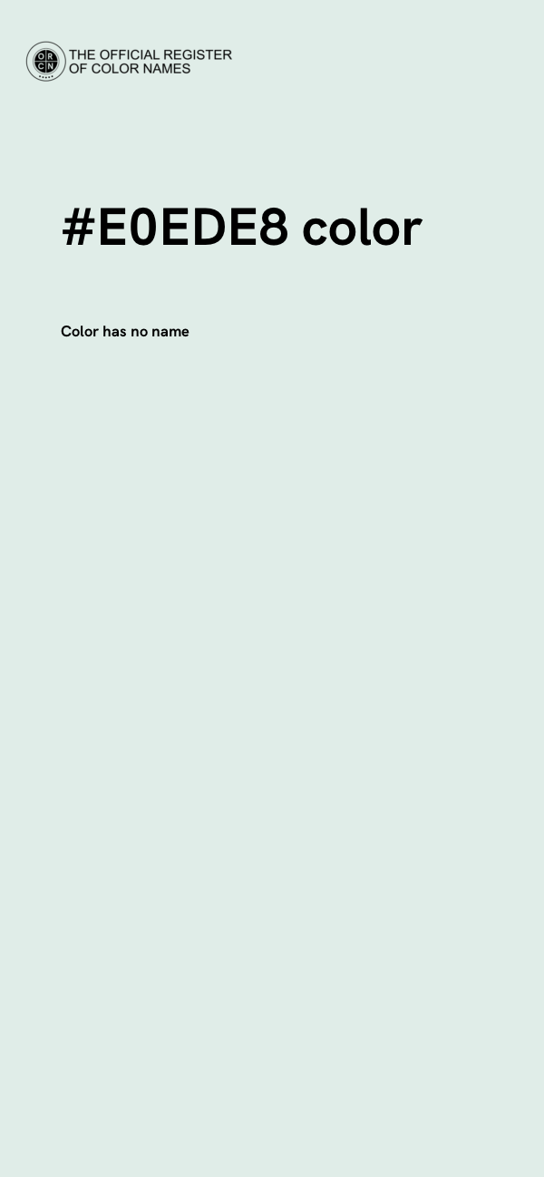 #E0EDE8 color image