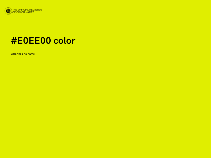 #E0EE00 color image