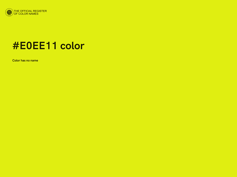 #E0EE11 color image