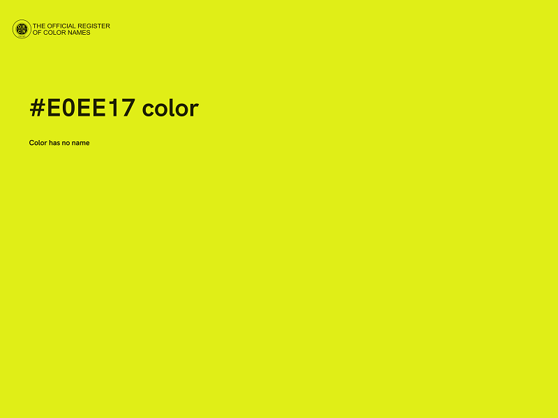 #E0EE17 color image