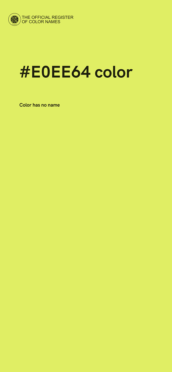 #E0EE64 color image