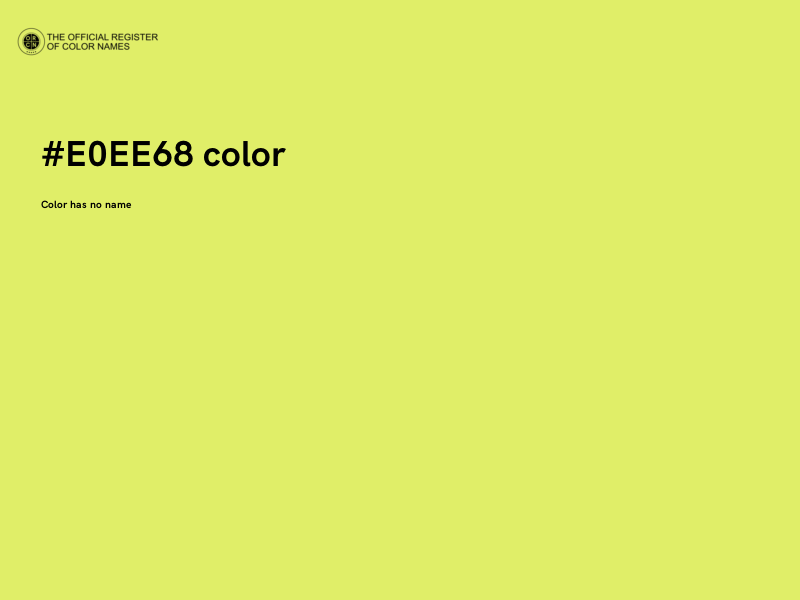 #E0EE68 color image