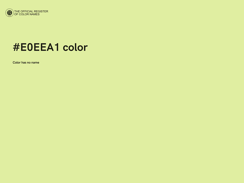 #E0EEA1 color image