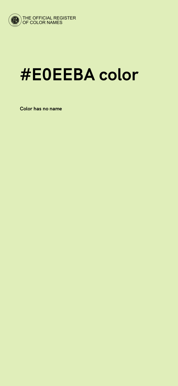 #E0EEBA color image