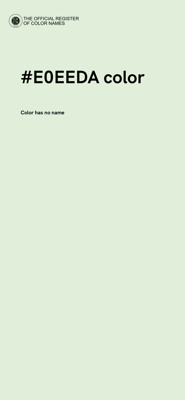 #E0EEDA color image