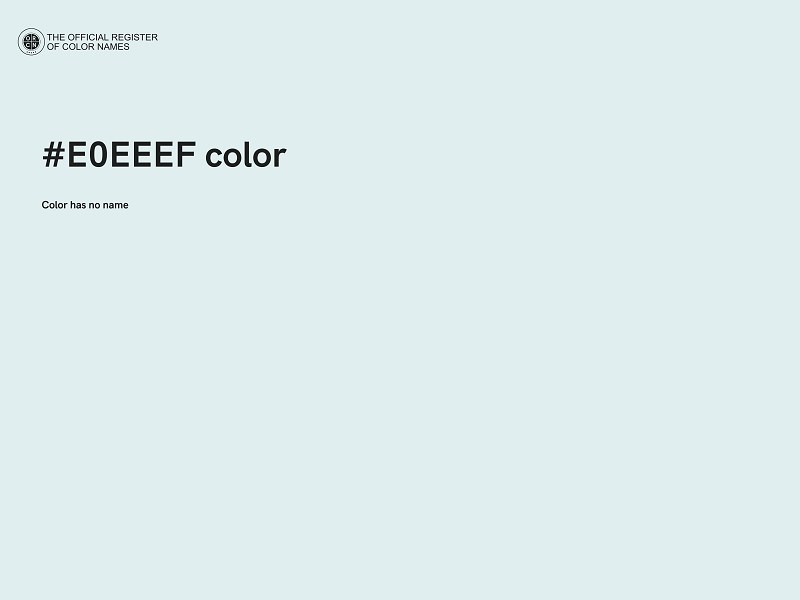 #E0EEEF color image