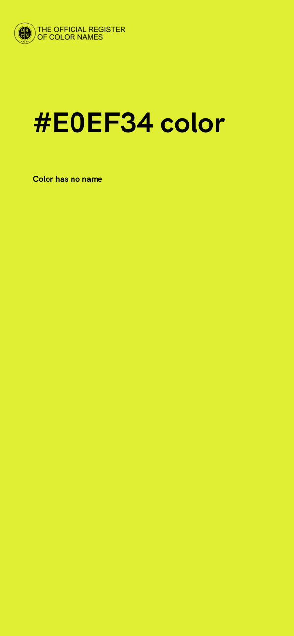 #E0EF34 color image