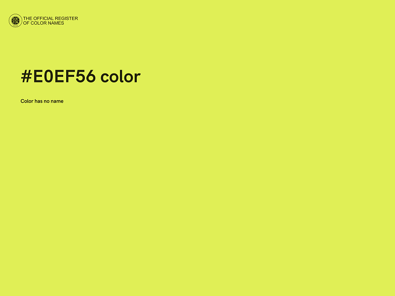 #E0EF56 color image