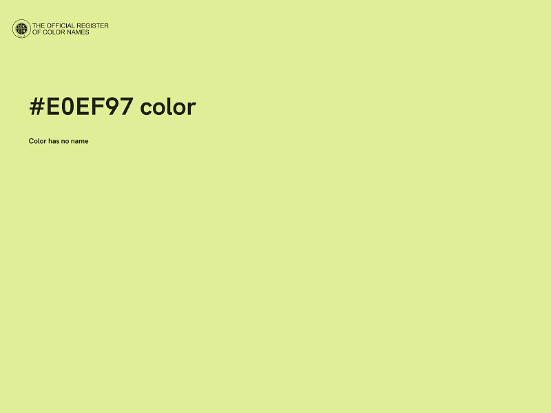 #E0EF97 color image