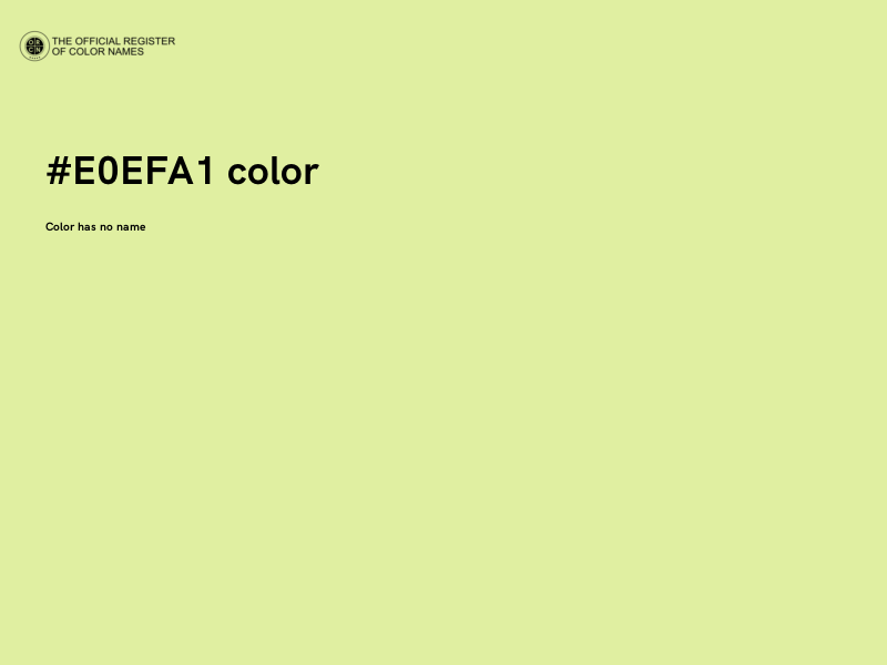 #E0EFA1 color image