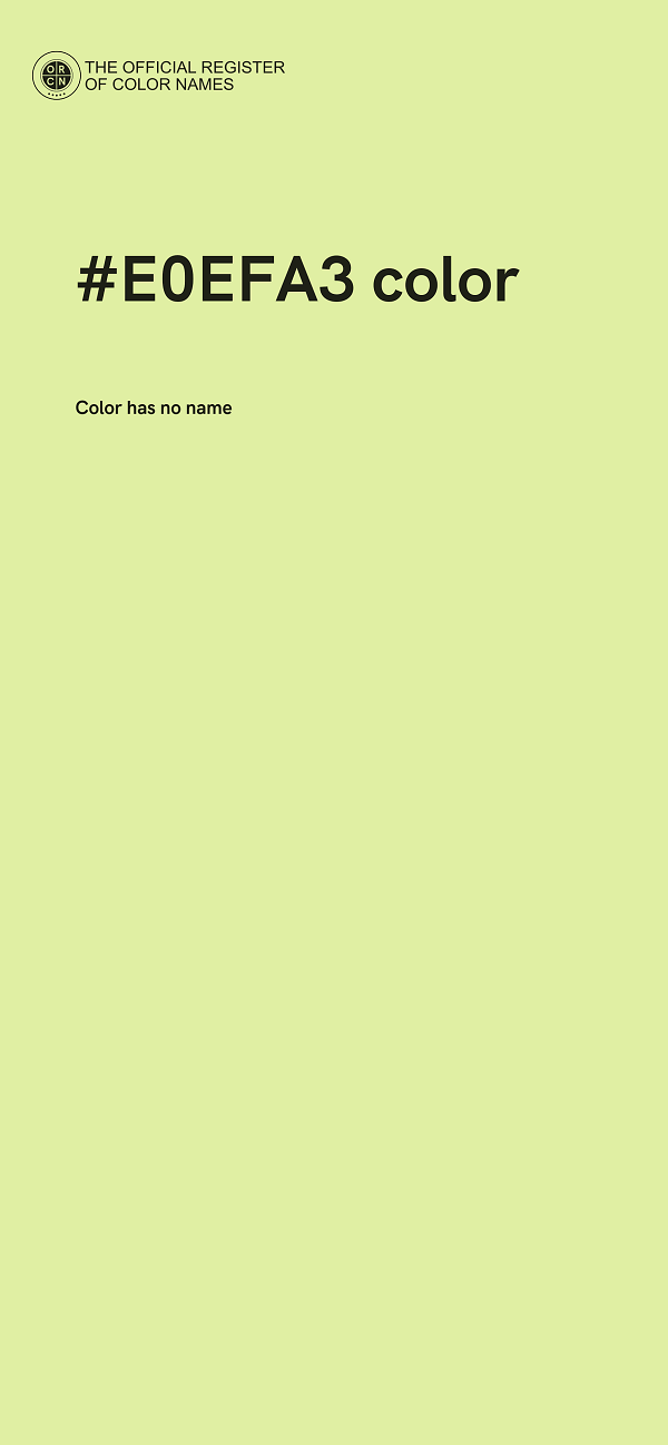 #E0EFA3 color image