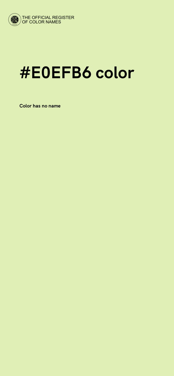 #E0EFB6 color image