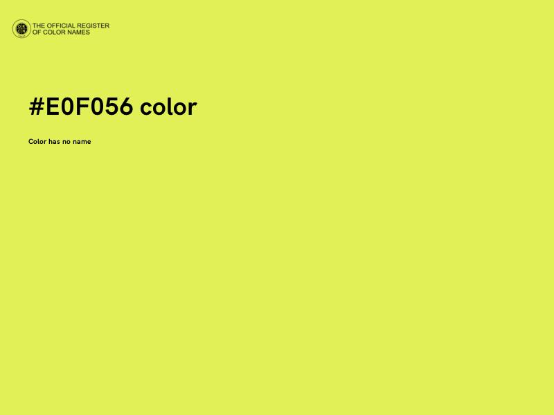 #E0F056 color image