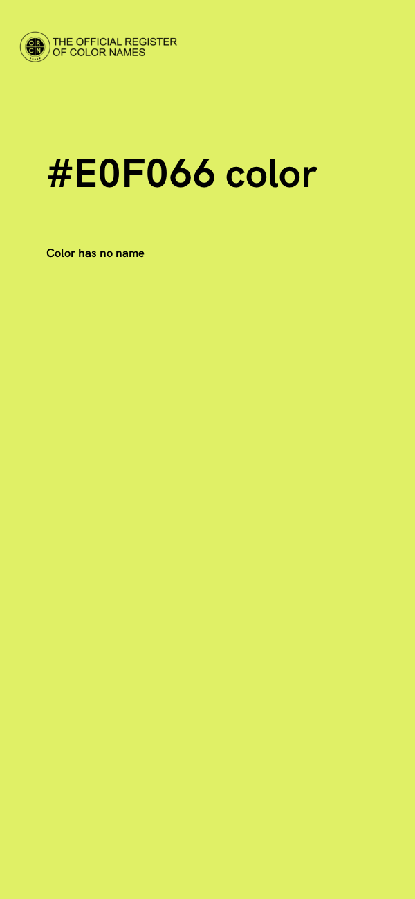 #E0F066 color image