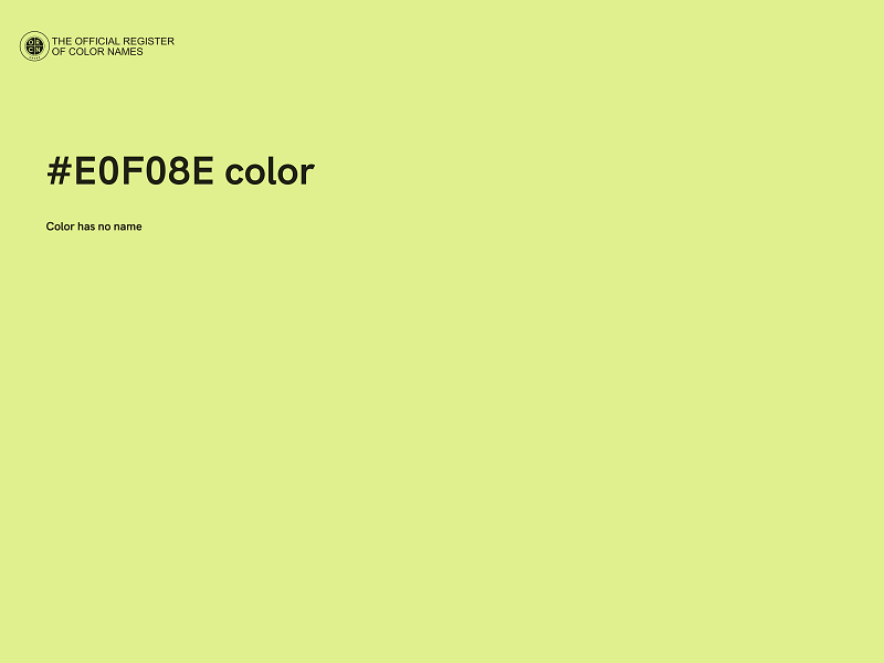 #E0F08E color image