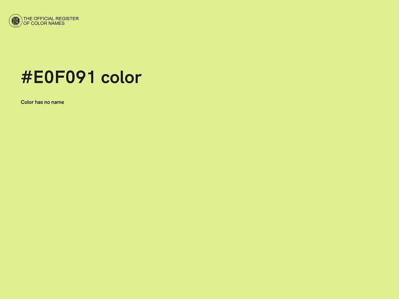 #E0F091 color image