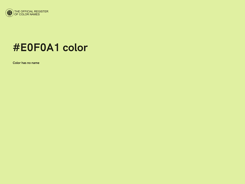 #E0F0A1 color image